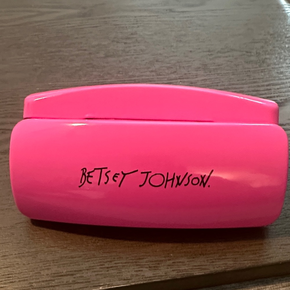 Betsey Johnson Neon Pink Eyewear Case